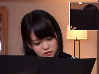 9654 Teen Schoolgirl Kurumi Tachibana Focuses While Vibrated